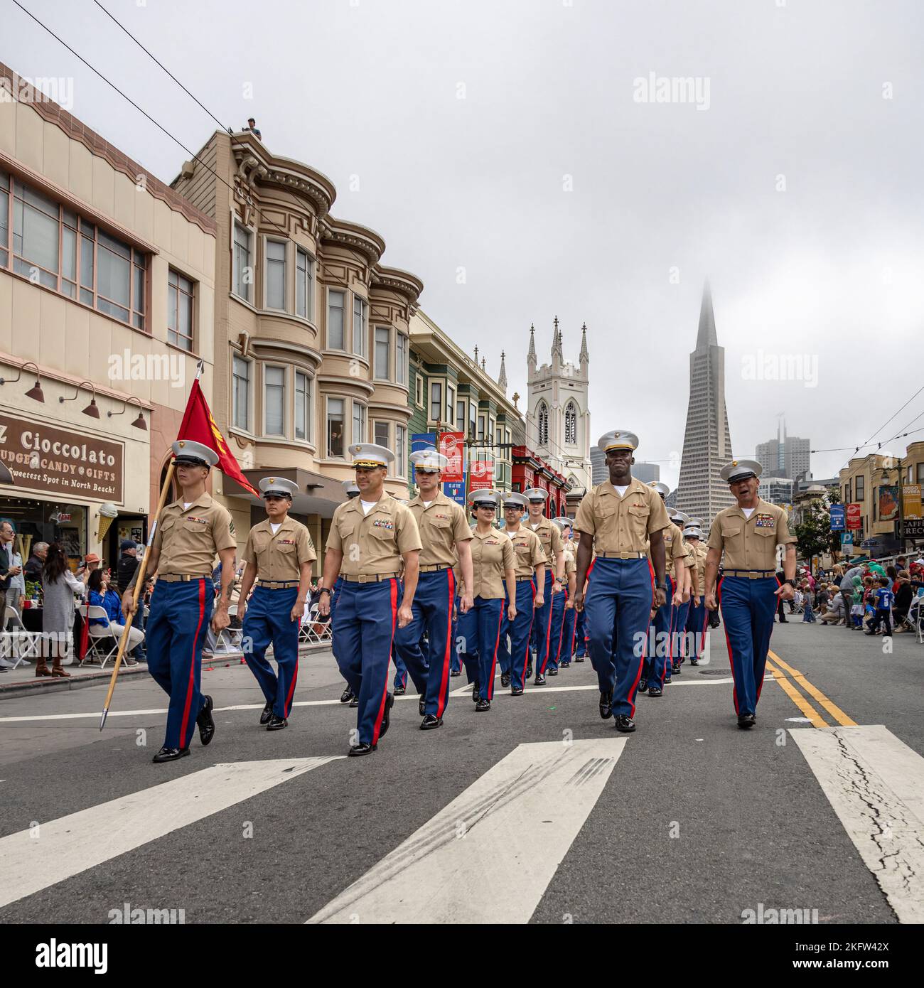 san-francisco-october-9-2022-u-s-marines-sailors-coast-guardsman