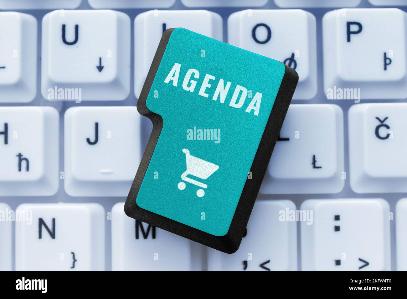 Text caption presenting Agenda. Business idea To do list of items be discussed at formal