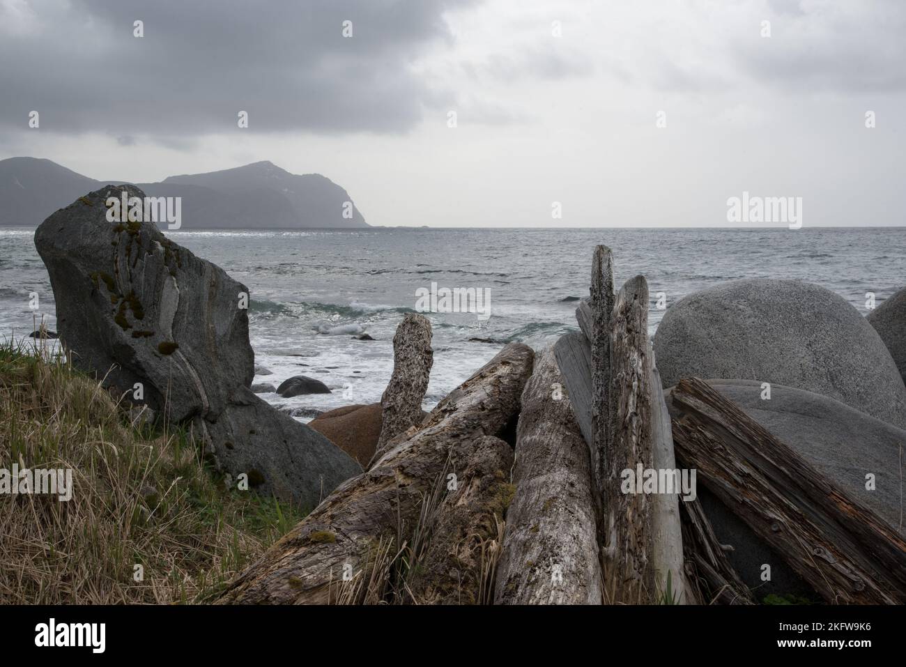 Vikten is a small village on Flakstadøya island of the Lofoten ...