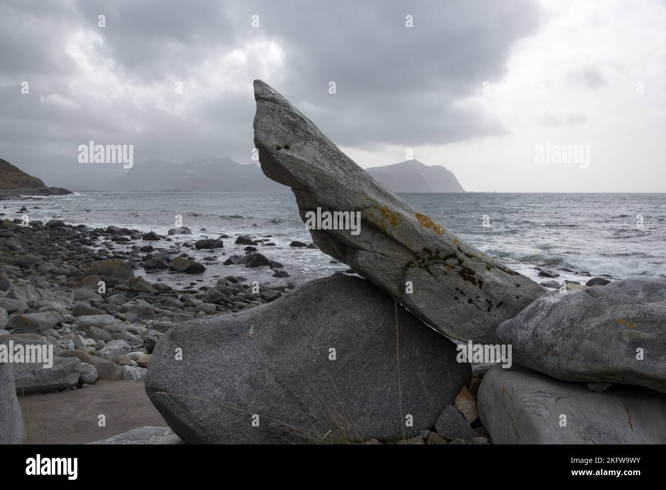 Vikten is a small village on Flakstadøya island of the Lofoten ...
