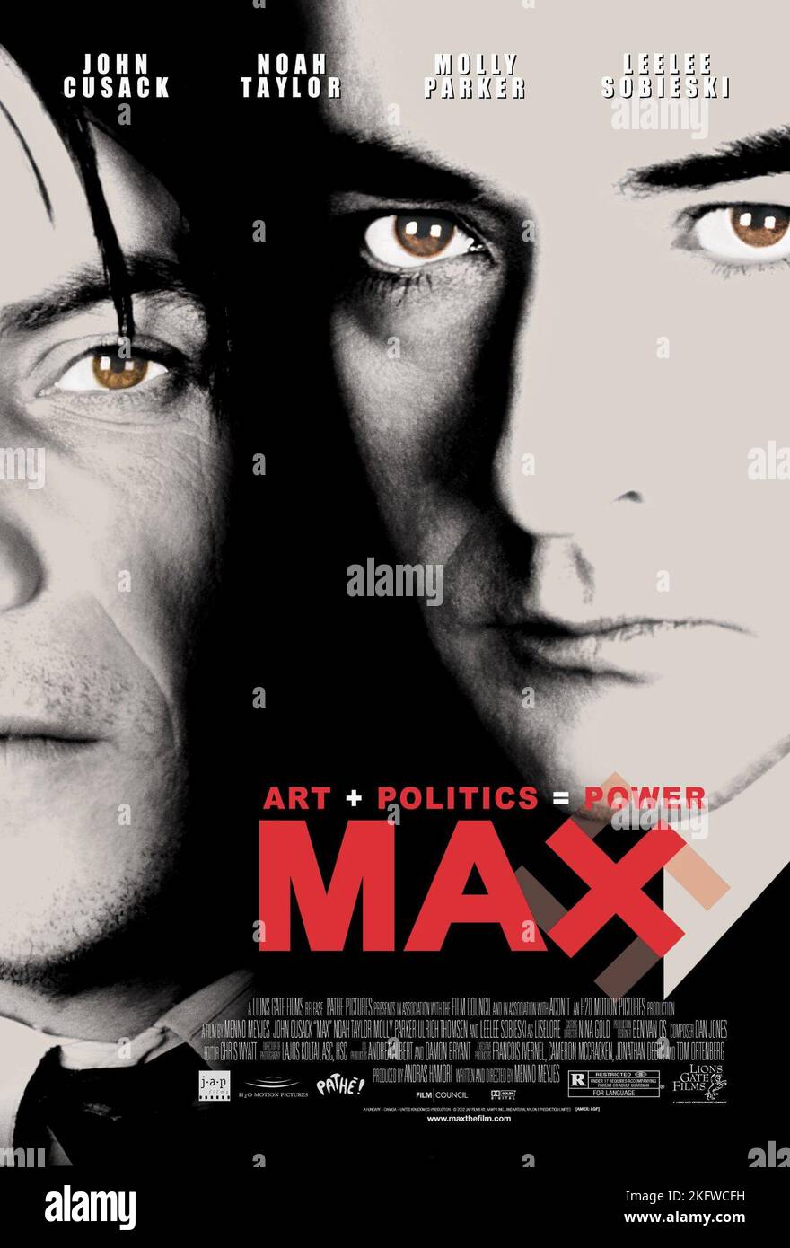 NOAH TAYLOR, JOHN CUSACK POSTER, MAX, 2002 Stock Photo