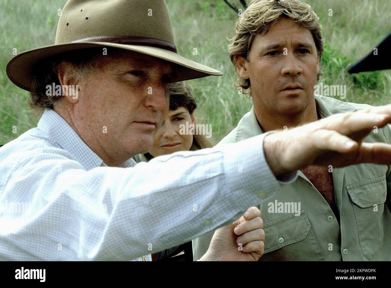 JOHN STAINTON, STEVE IRWIN, THE CROCODILE HUNTER: COLLISION COURSE, 2002 Stock Photo