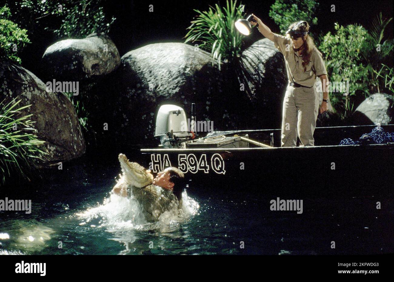 STEVE IRWIN, TERRI IRWIN, THE CROCODILE HUNTER: COLLISION COURSE, 2002 Stock Photo