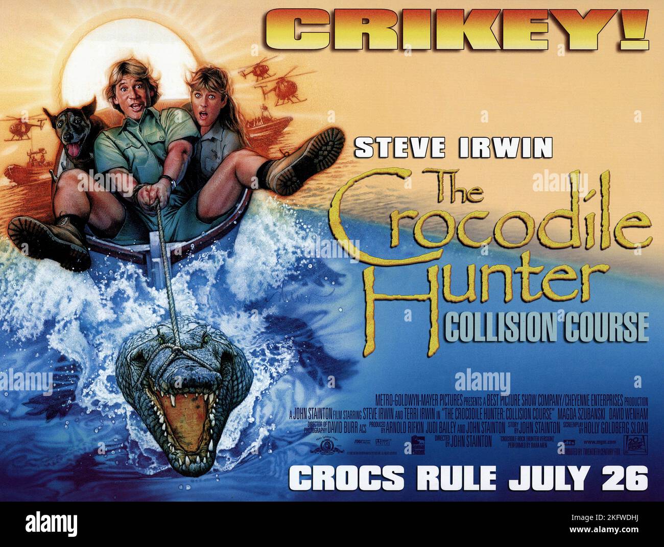 STEVE IRWIN TERRI IRWIN THE CROCODILE HUNTER: COLLISION COURSE 2002