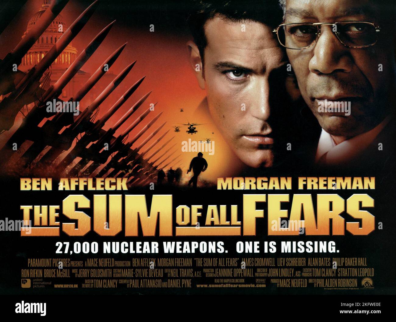 Ben Affleck Morgan Freeman Poster Film The Sum Of All Fears USA DE Characters Jack