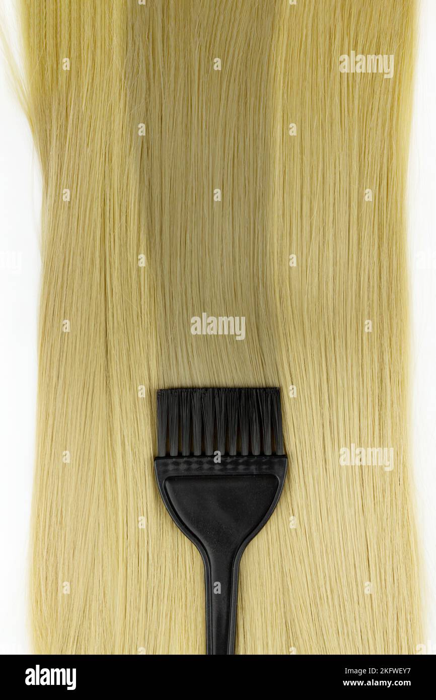 Different professional hairdresser tools black hair coloring brush with