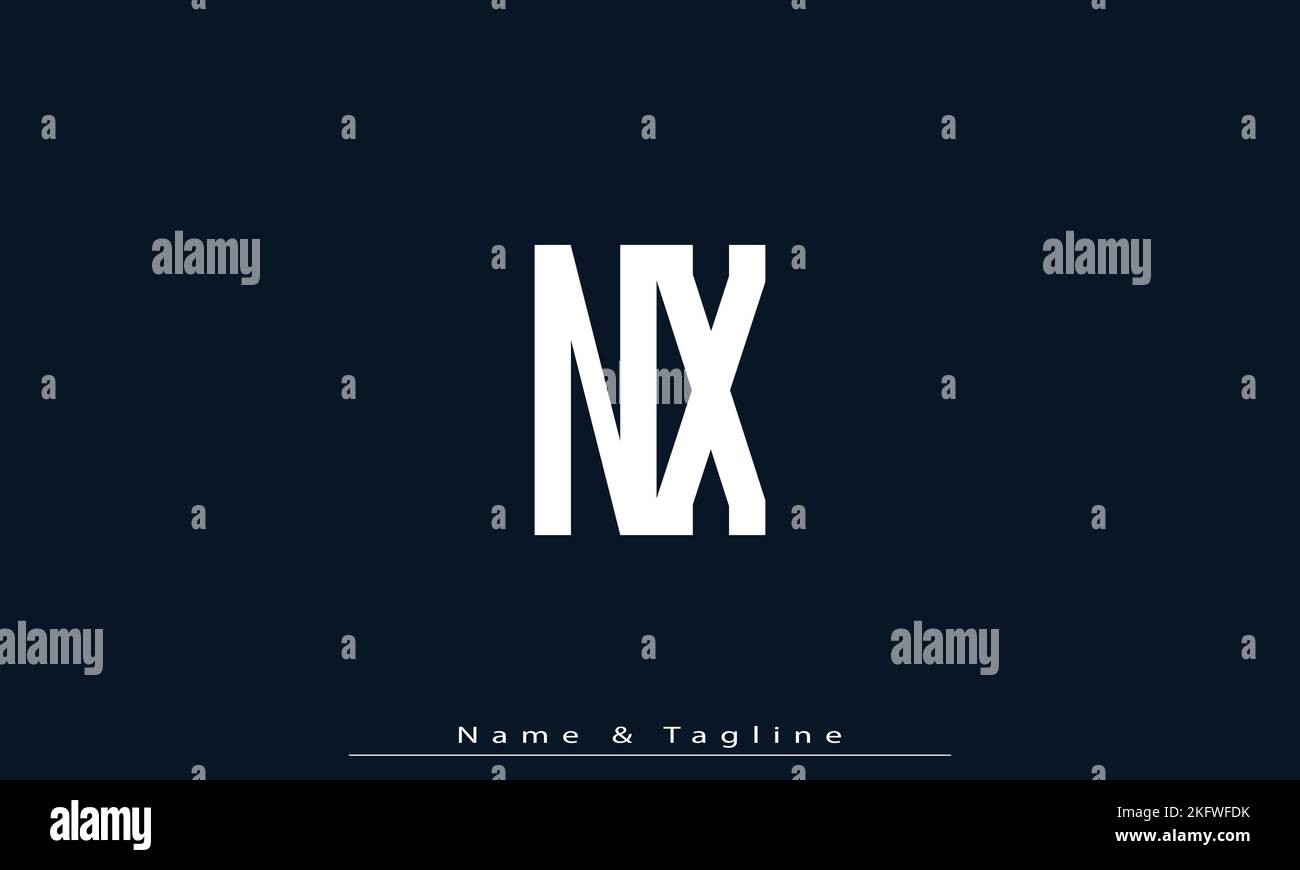 Nx Monogram Alphabet letters Initials Monogram logo NX , XN Stock Vector Image ...