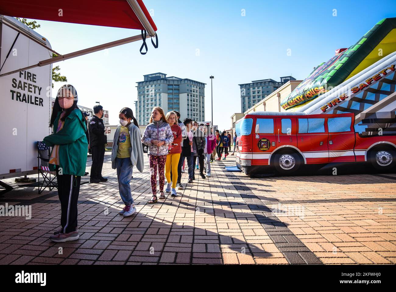Students from the United States Army Garrison (USAG) Humphreys Central