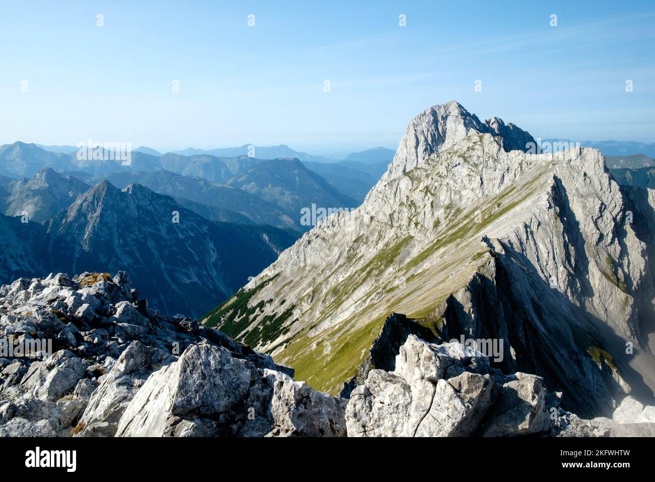 Blick zum Steinfalk Stock Photo