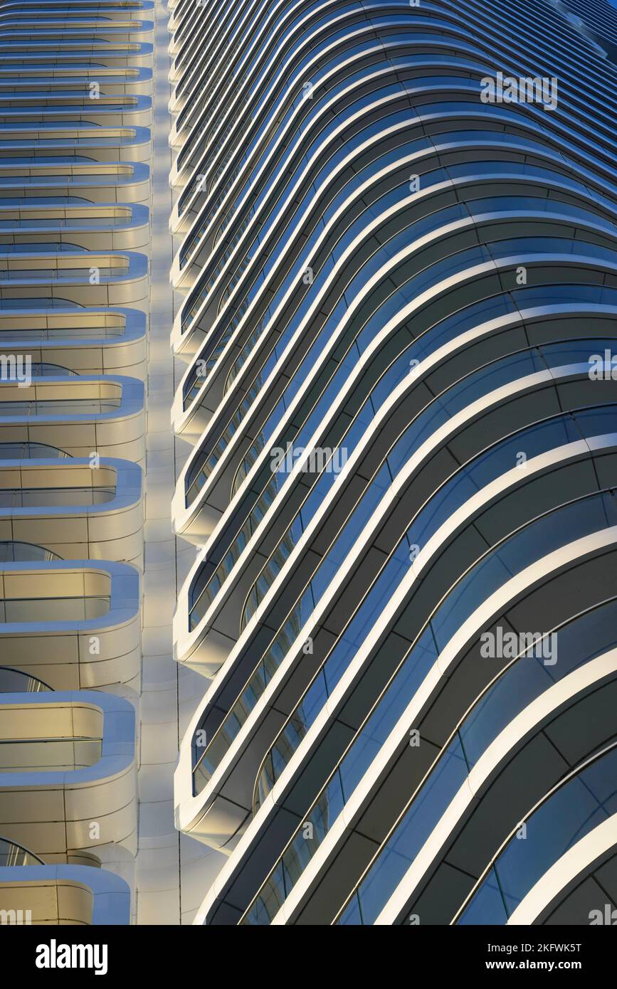 Architektur im Europaviertel in Frankfurt am Main, Germany Stock Photo