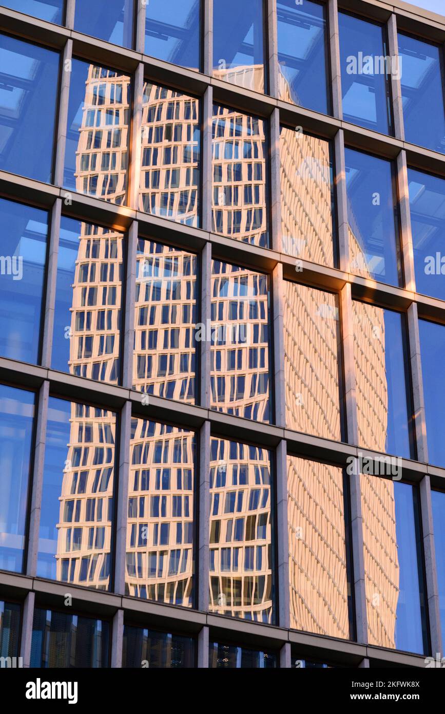 Architektur im Europaviertel in Frankfurt am Main, Germany Stock Photo