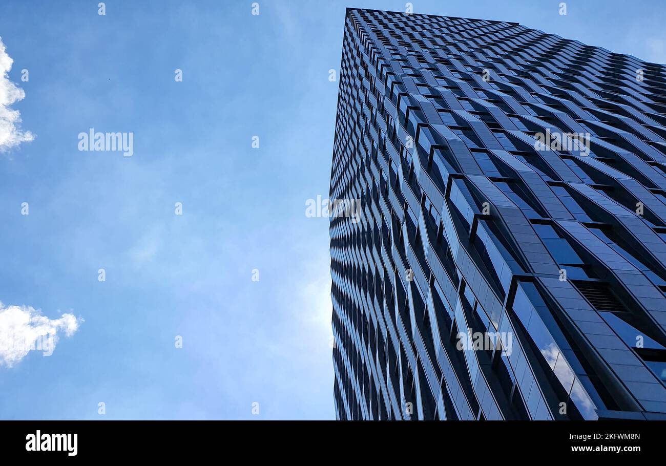 low angle view of modern office buildings exterior Stock Photo - Alamy