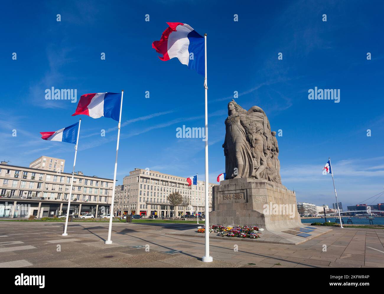 Monument to the deads, Le Havre, Normandy, France Stock Photo