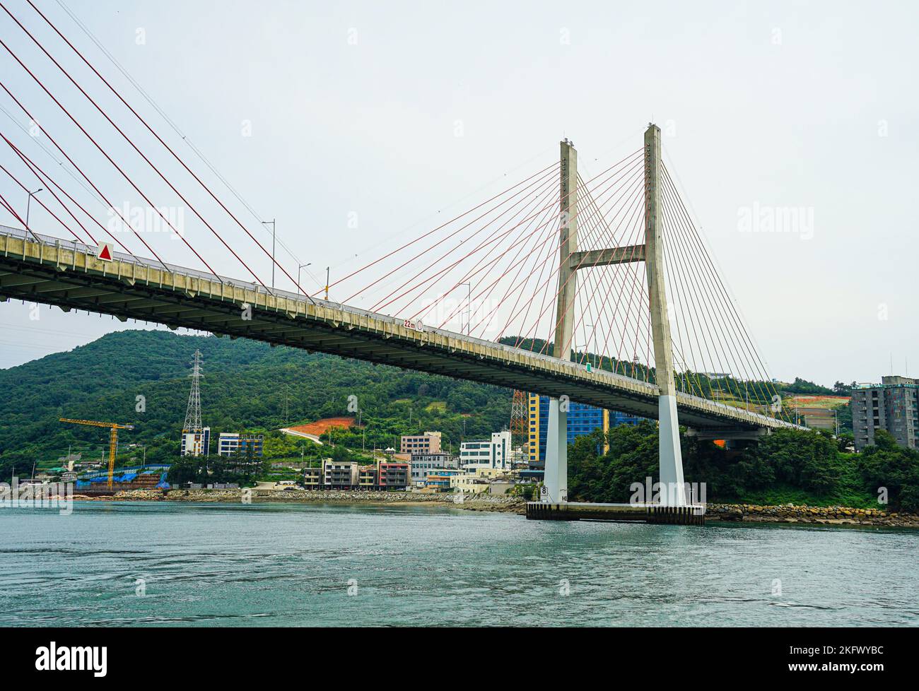 Landscape of Yeosu, South Jeolla Province, Korea Stock Photo