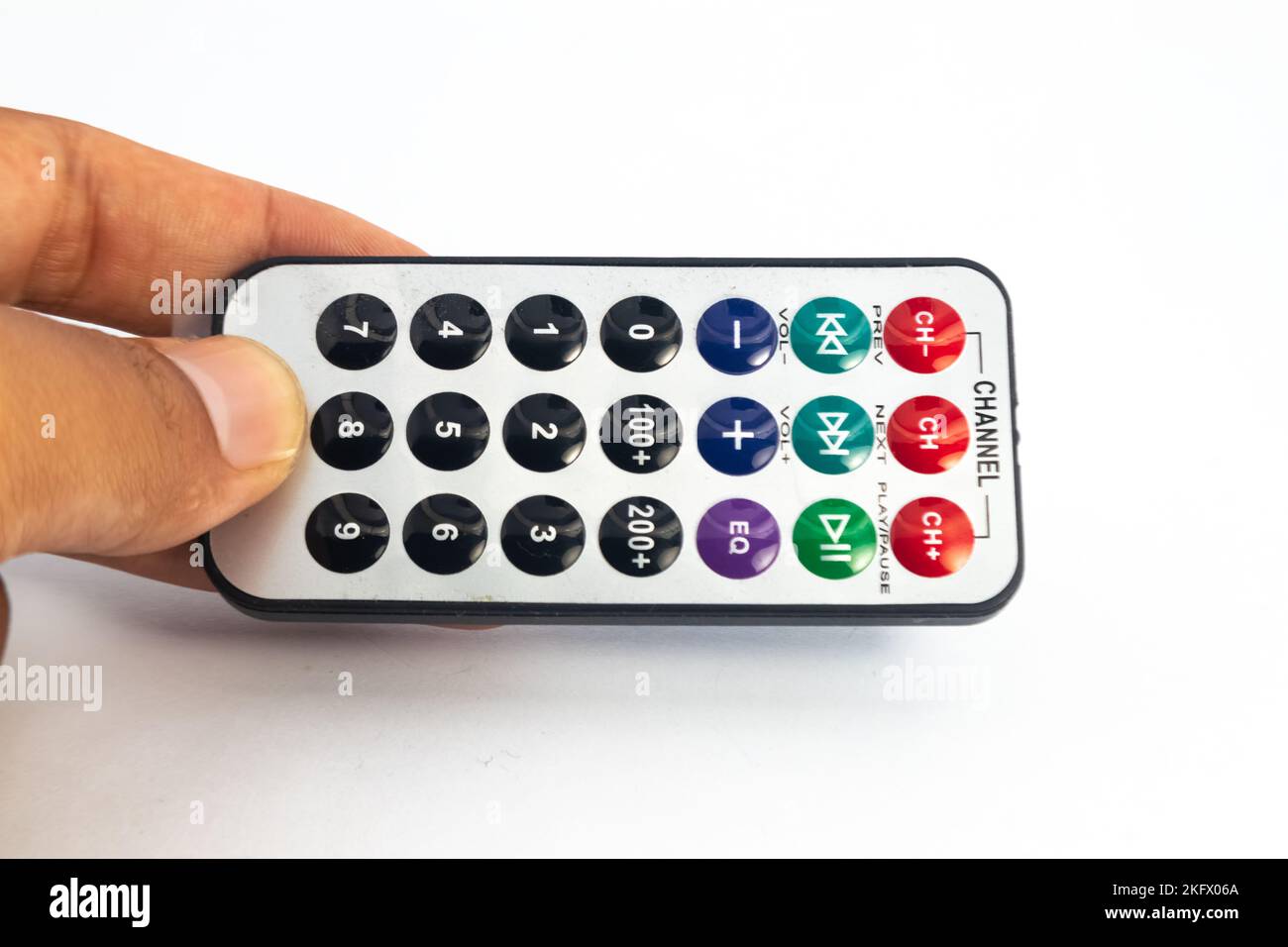 A hand held remote control module. This module is used for electronics hobbyists for DIY materials. Stock Photo