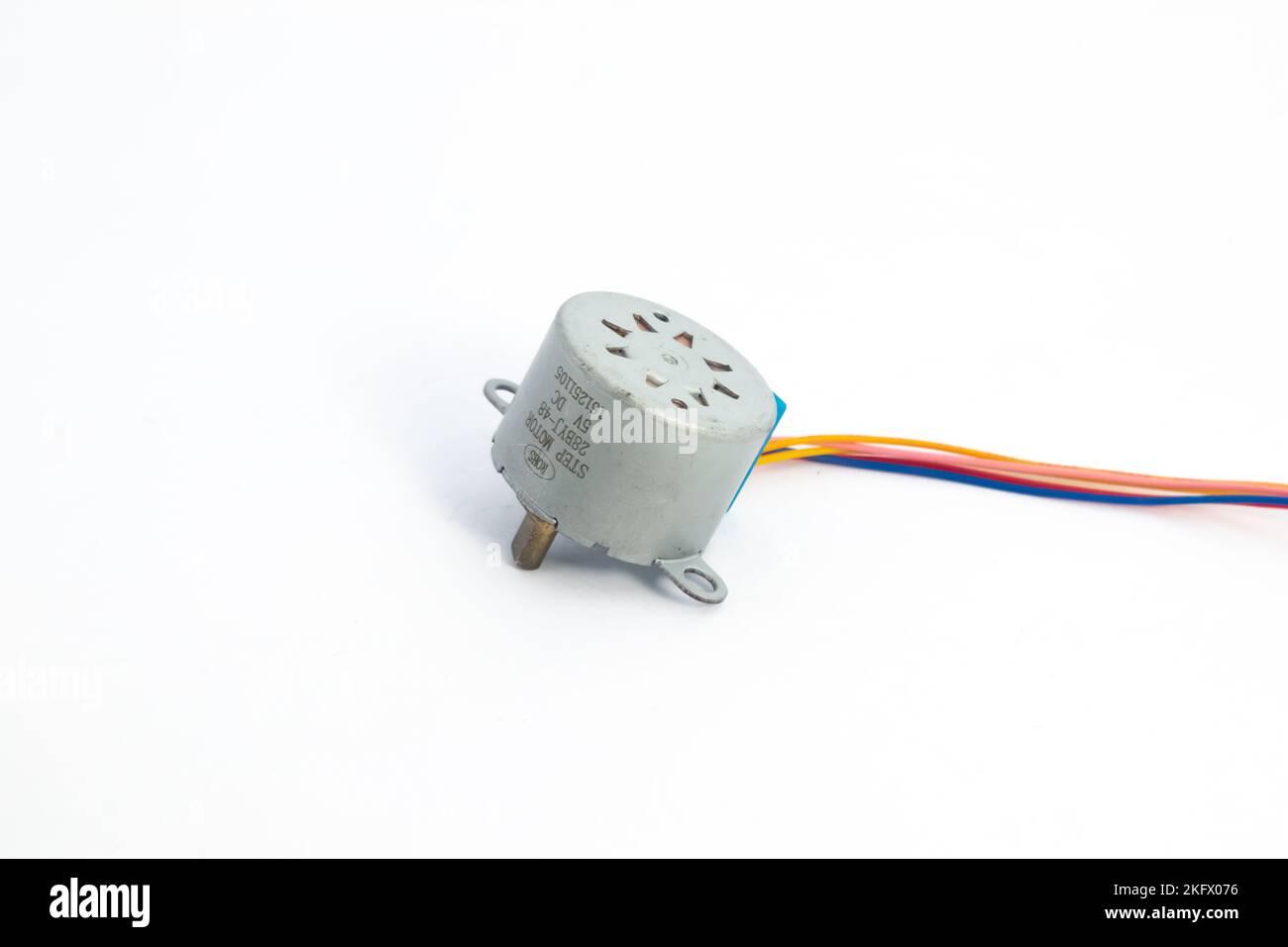 Front side view of a step motor module. This module is used for