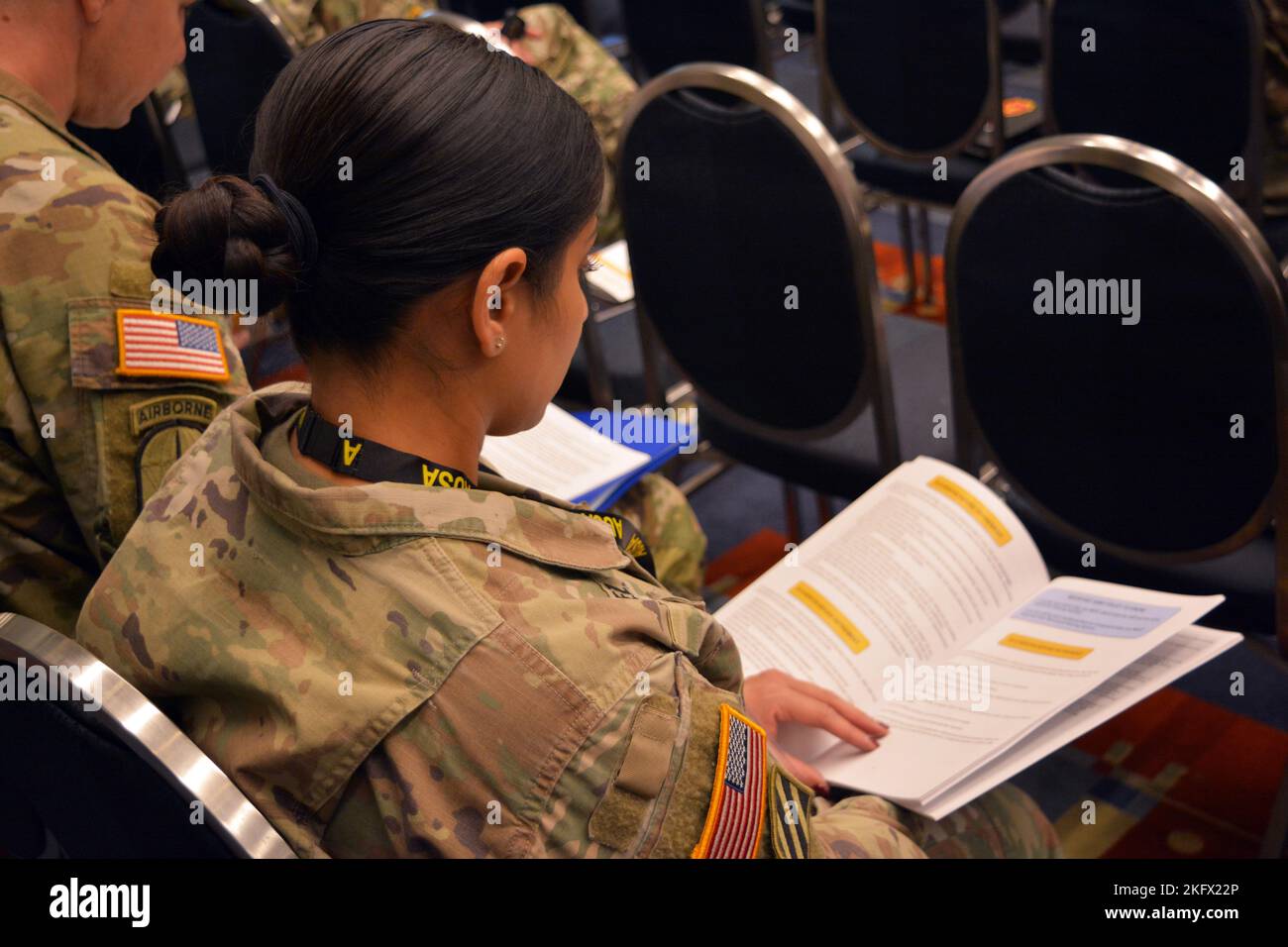 Soldiers learned about retirement pay and benefits during an