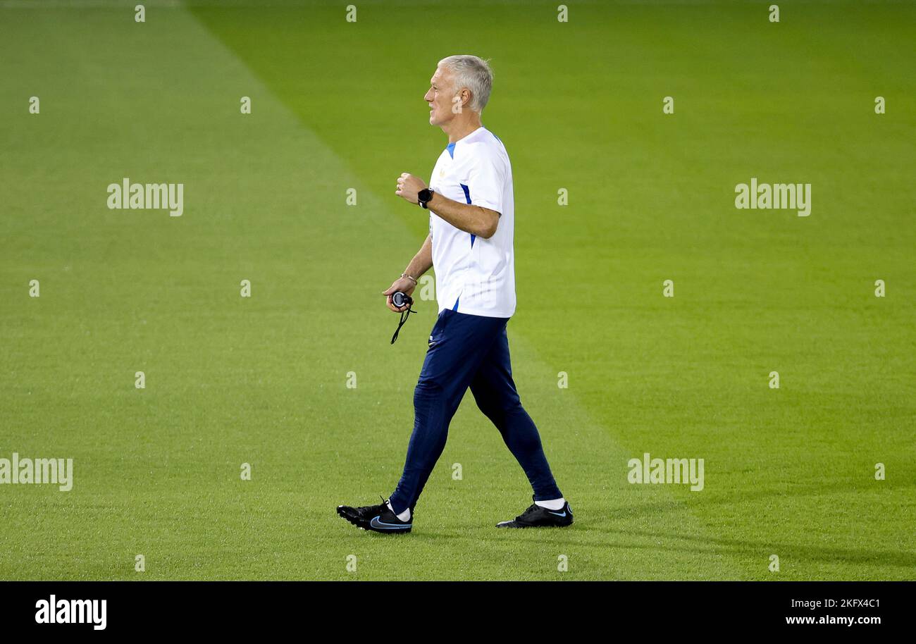 Coach of France Didier Deschamps during Team France practice ahead of