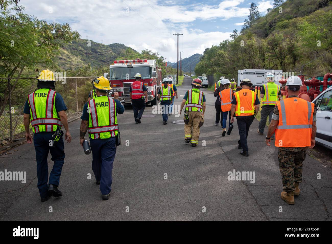 Representatives from several military facilities, Federal Fire