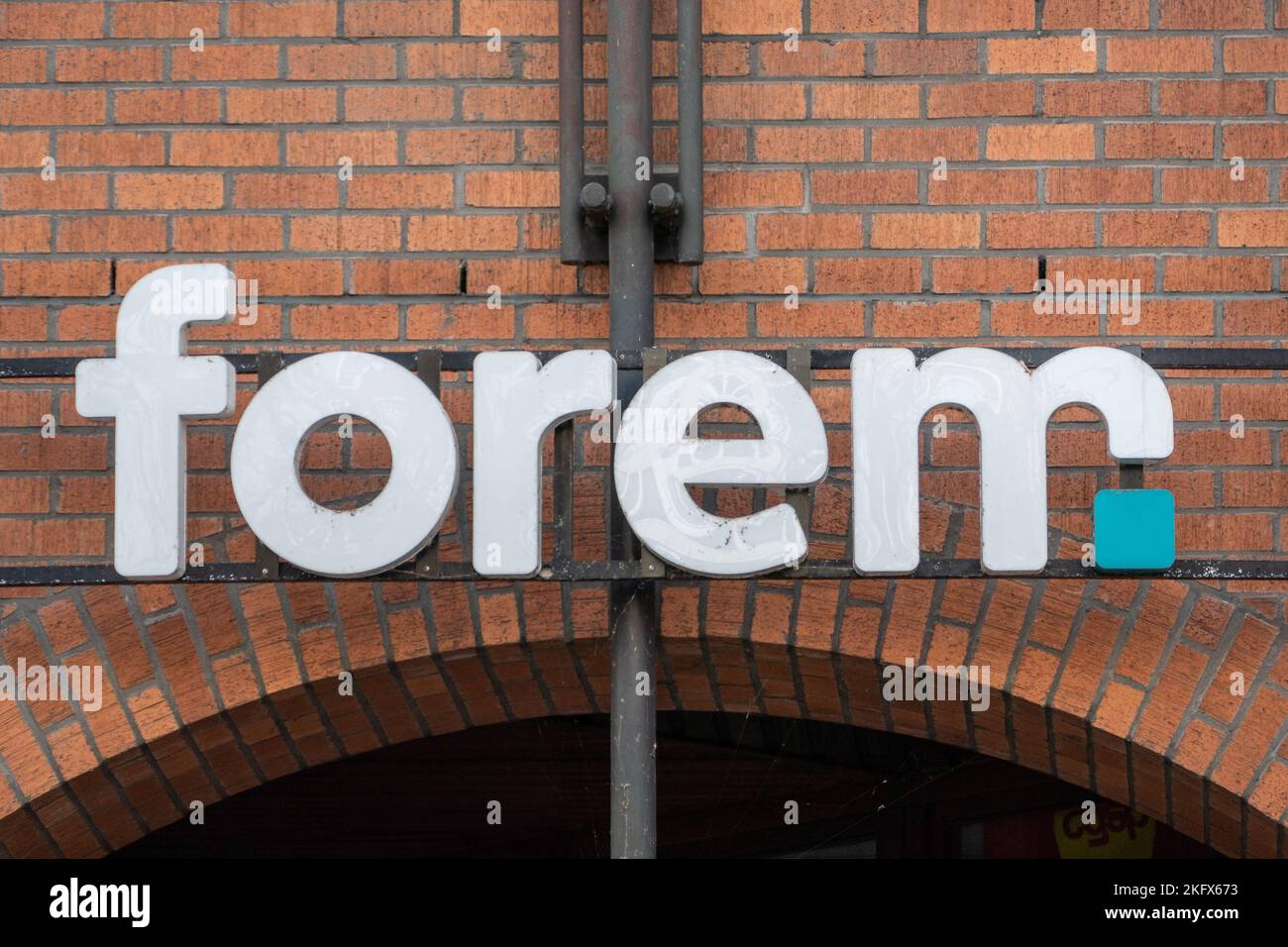 Charleroi, Belgium, November 11, 2022. Forem is the Walloon office for vocational training and employment. Stock Photo