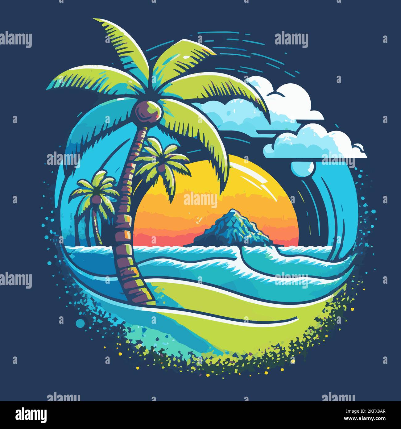 Surf bali Stock Vector Images - Alamy