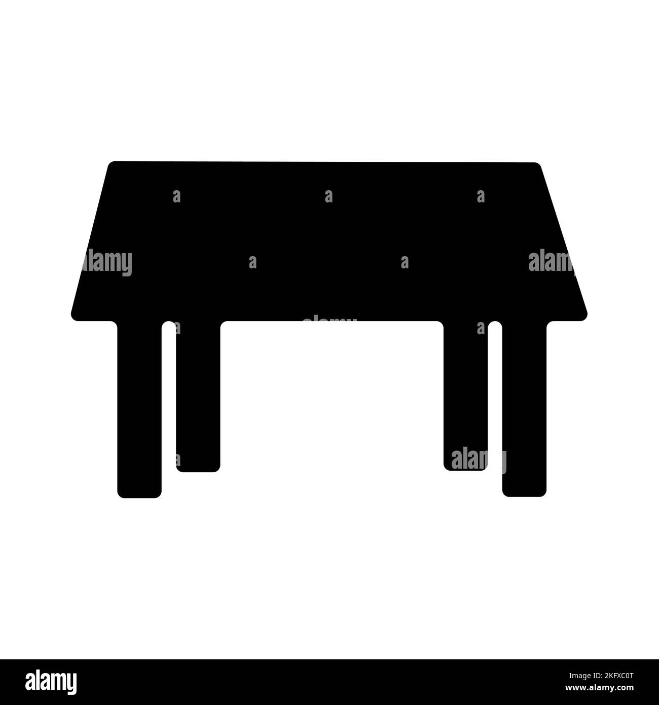 Furniture home drawer, table design flat vector illustration