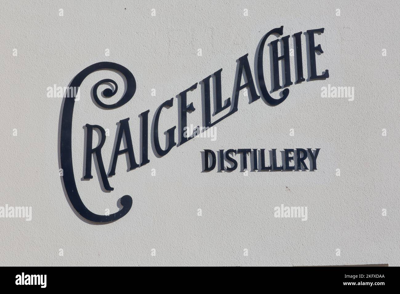 Craigellachie Distillery , Speyside, Scotland Stock Photo
