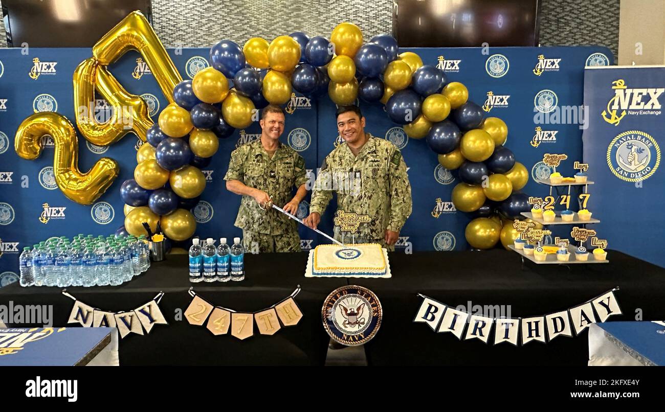 Capt. Ted Carlson, Commanding Officer and Command Master Chief Jerry