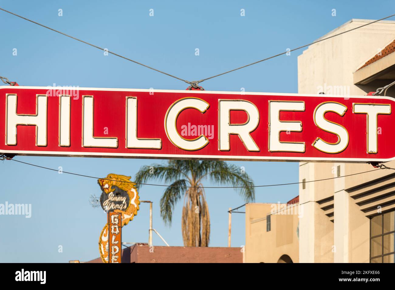 Hillcrest sign. San Diego, California, USA Stock Photo Alamy