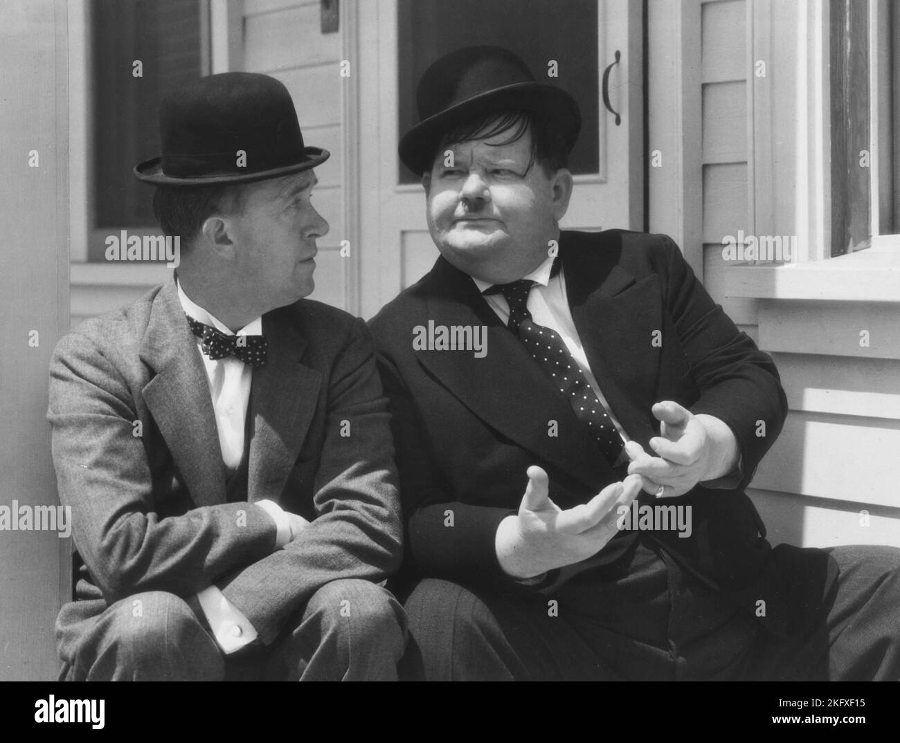 Harry Warnecke - Stan Laurel and Oliver Hardy - 1938 - Laurel and Hardy Stock Photo