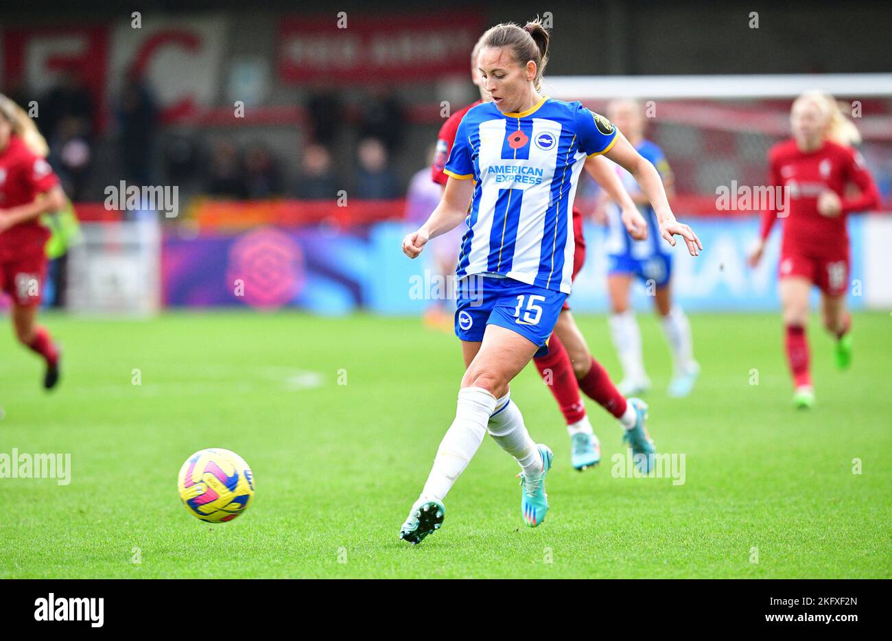 Crawley, UK. 20th Nov, 2022. Kayleigh Green of Brighton and Hove Albion during the FA Women's Super League match between Brighton & Hove Albion Women and Liverpool Women at The People's Pension Stadium on November 20th 2022 in Crawley, United Kingdom. (Photo by Jeff Mood/phcimages.com) Credit: PHC Images/Alamy Live News Stock Photo