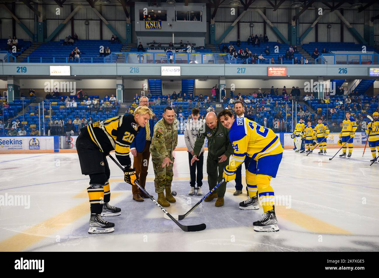 Army-Air Hockey Game 11 Jan 2013-185, Maine Army National G…