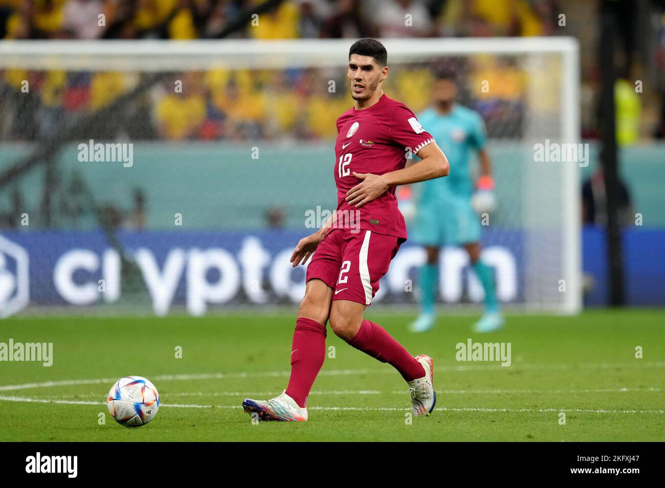 Qatar's Karim Boudiaf during the FIFA World Cup Group A match at the Al Bayt Stadium in Al Khor, Qatar. Picture date: Sunday November 20, 2022. Stock Photo