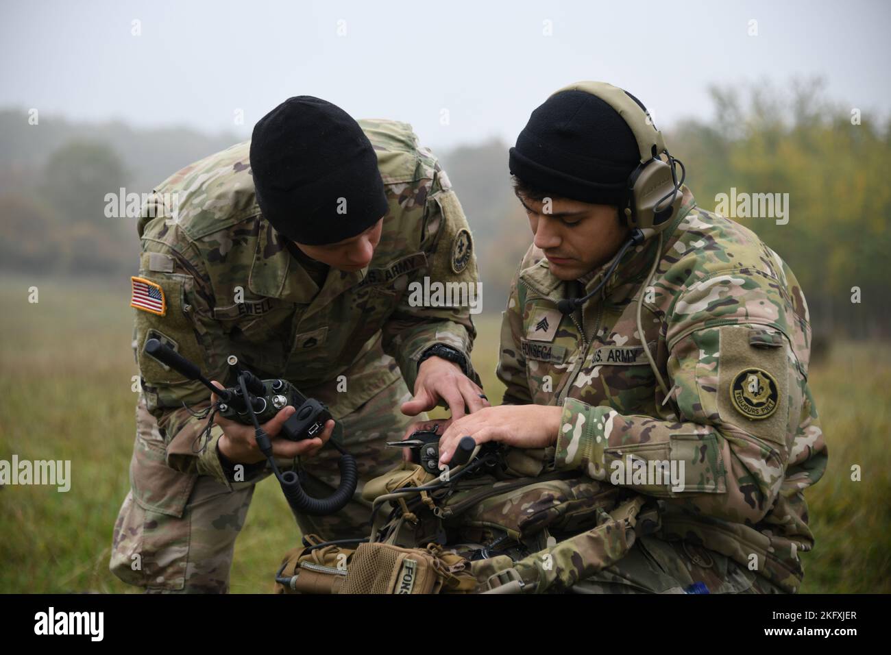 U.S. Army Staff Sgt. Jamie Ewell, assigned to Palehorse Troop, 4th ...