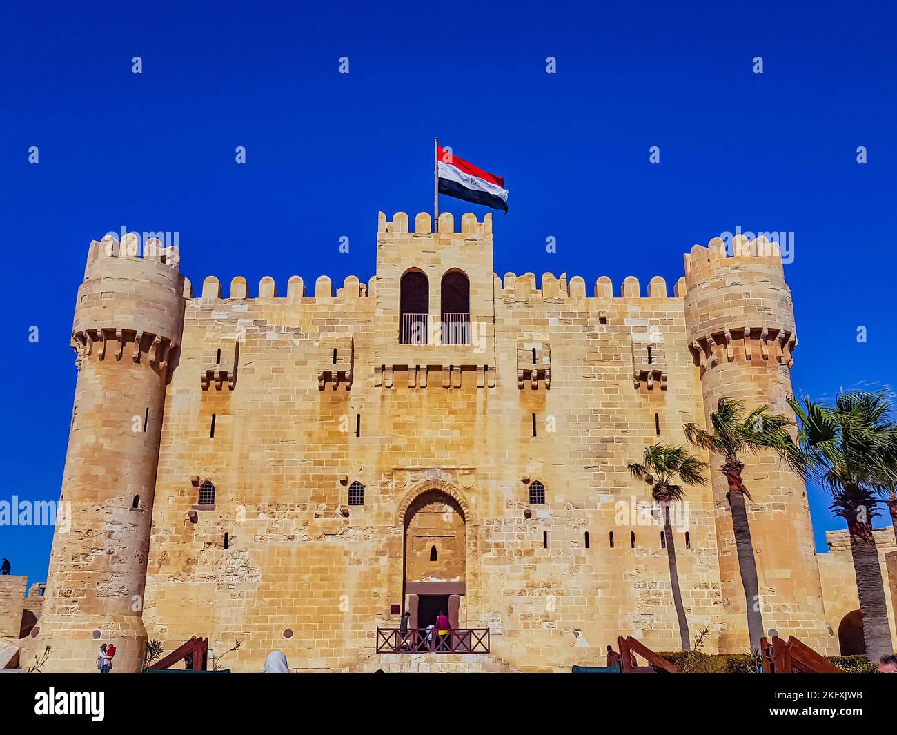 Alexandria, Egypt January 22, 2022 Citadel of Qaitbay in Alexandria