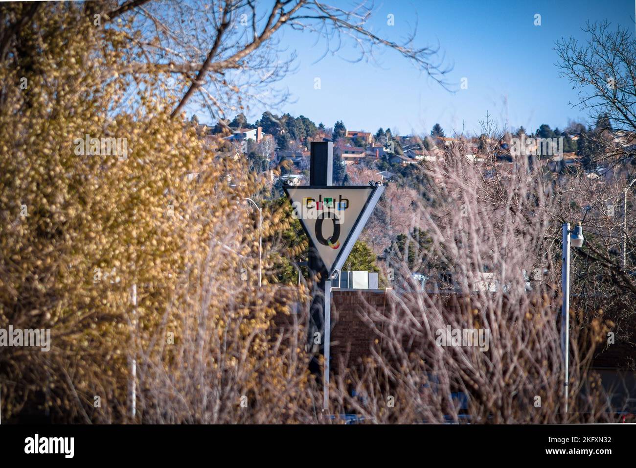 Club Q Sign (LGBTQ) Mass Shooting in Colorado Springs, CO
