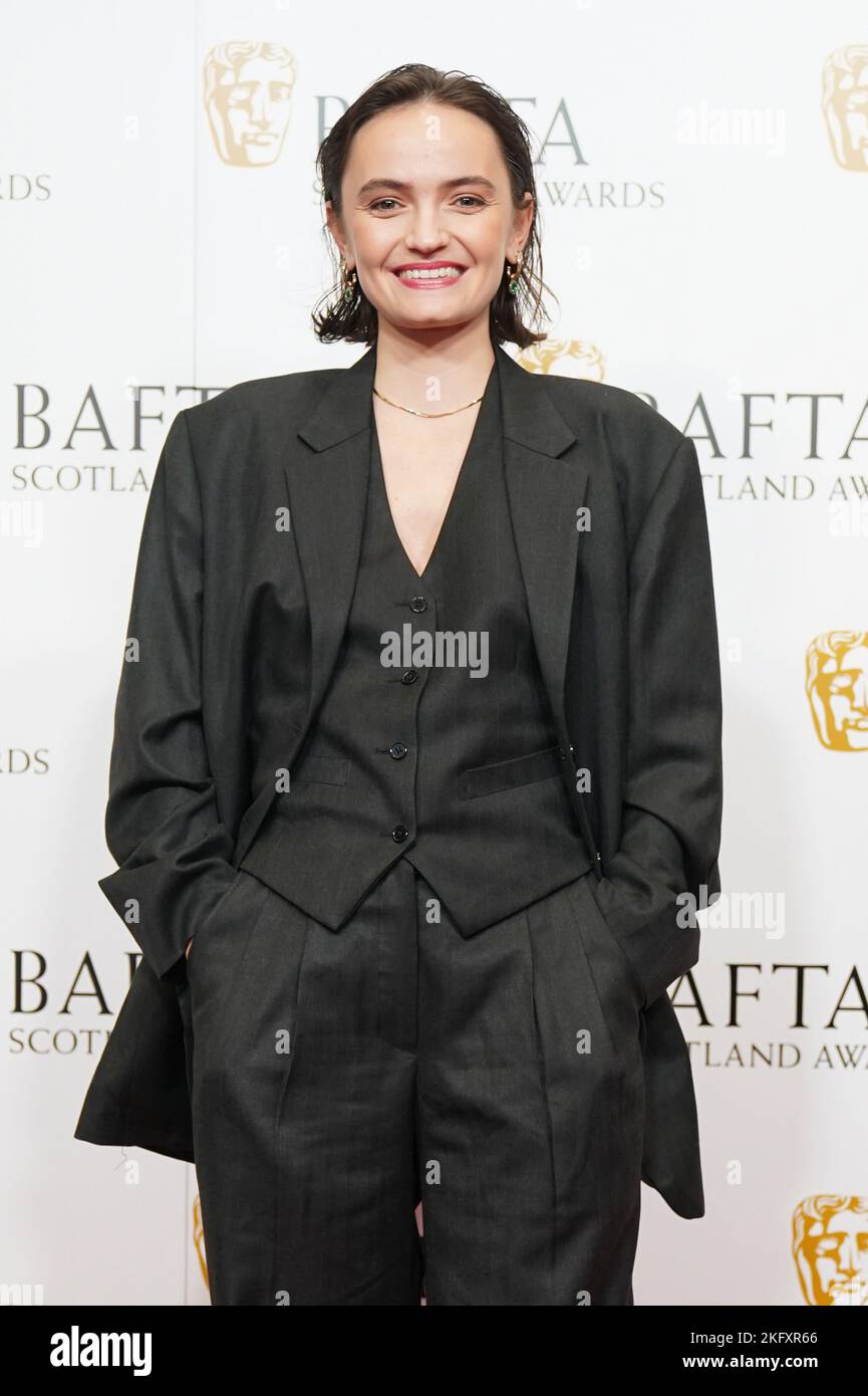Abigail Lawrie arrives at the BAFTA Scotland awards at the DoubleTree By Hilton Glasgow Central. Picture date: Sunday November 20, 2022. Stock Photo