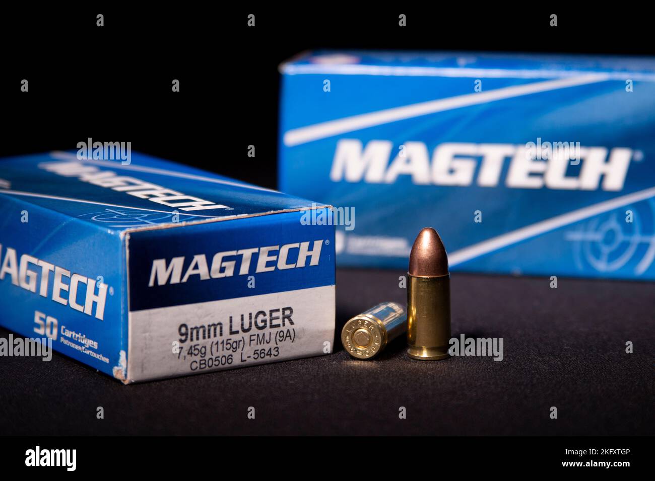Magtech 9mm Ammunition Stock Photo Alamy