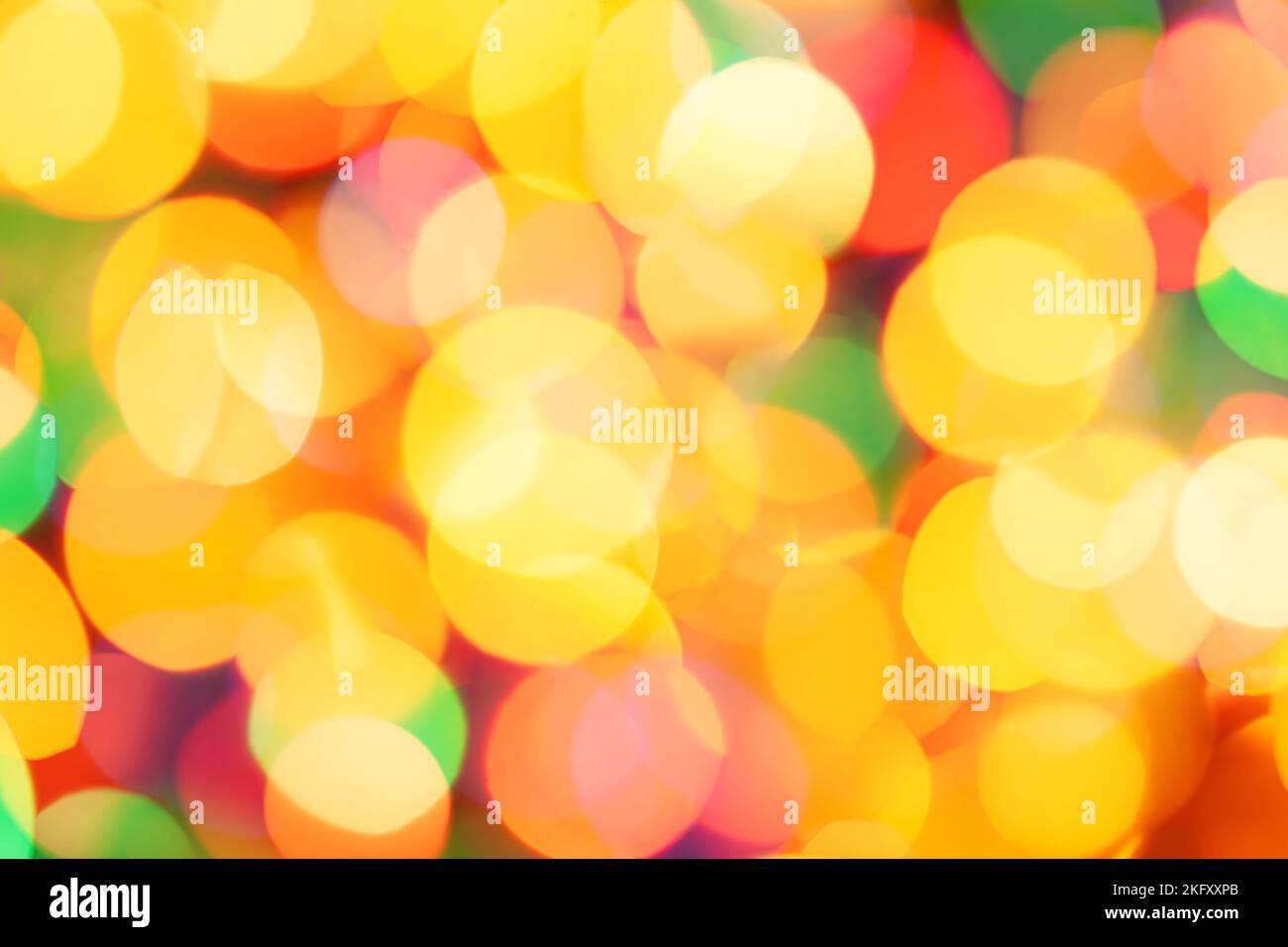 Christmas Lights - Defocused Abstract Background Stock Photo
