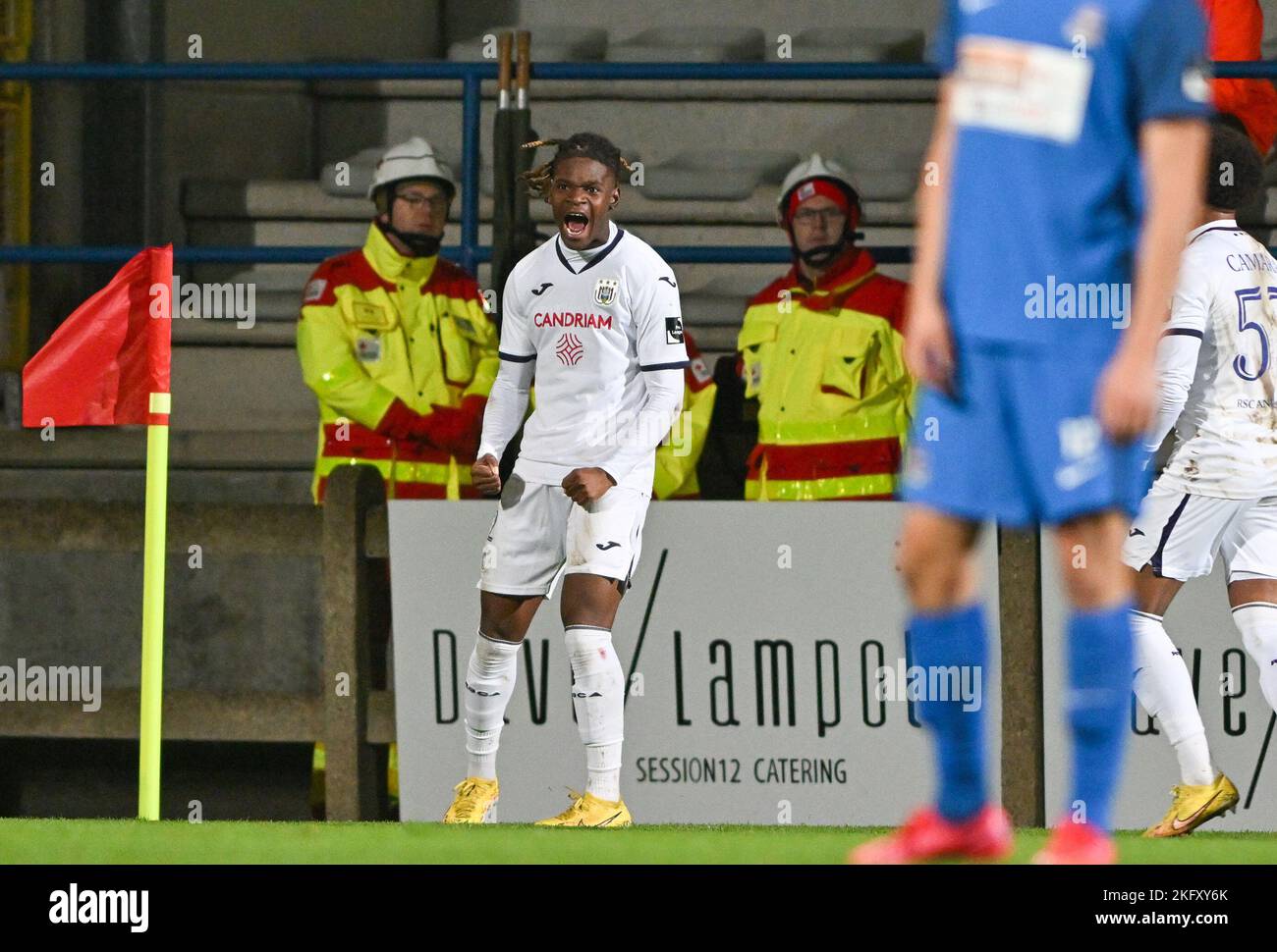 NEERPEDE, BELGIUM - AUGUST 04 : Enock Agyei during the photoshoot of Rsc  Anderlecht Futures on