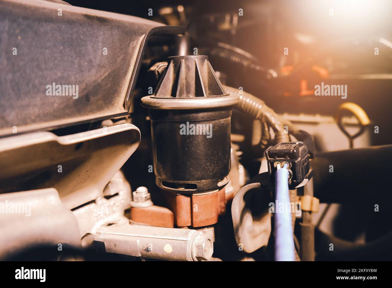 The former exhaust gas recirculation system (EGR) in the engine