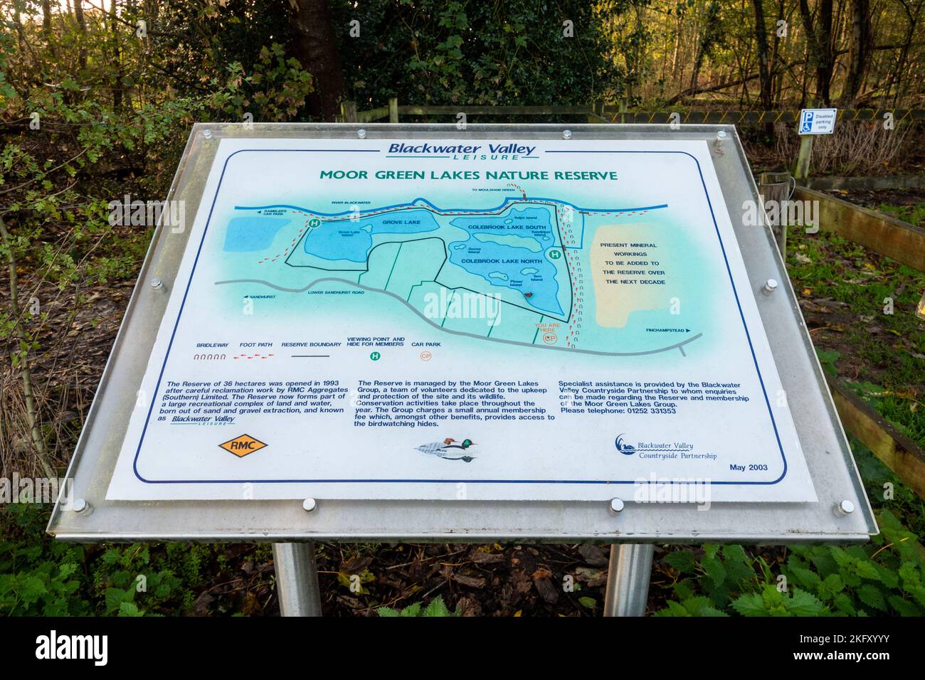 Moor Green Lakes Nature Reserve in Blackwater Valley, Berkshire