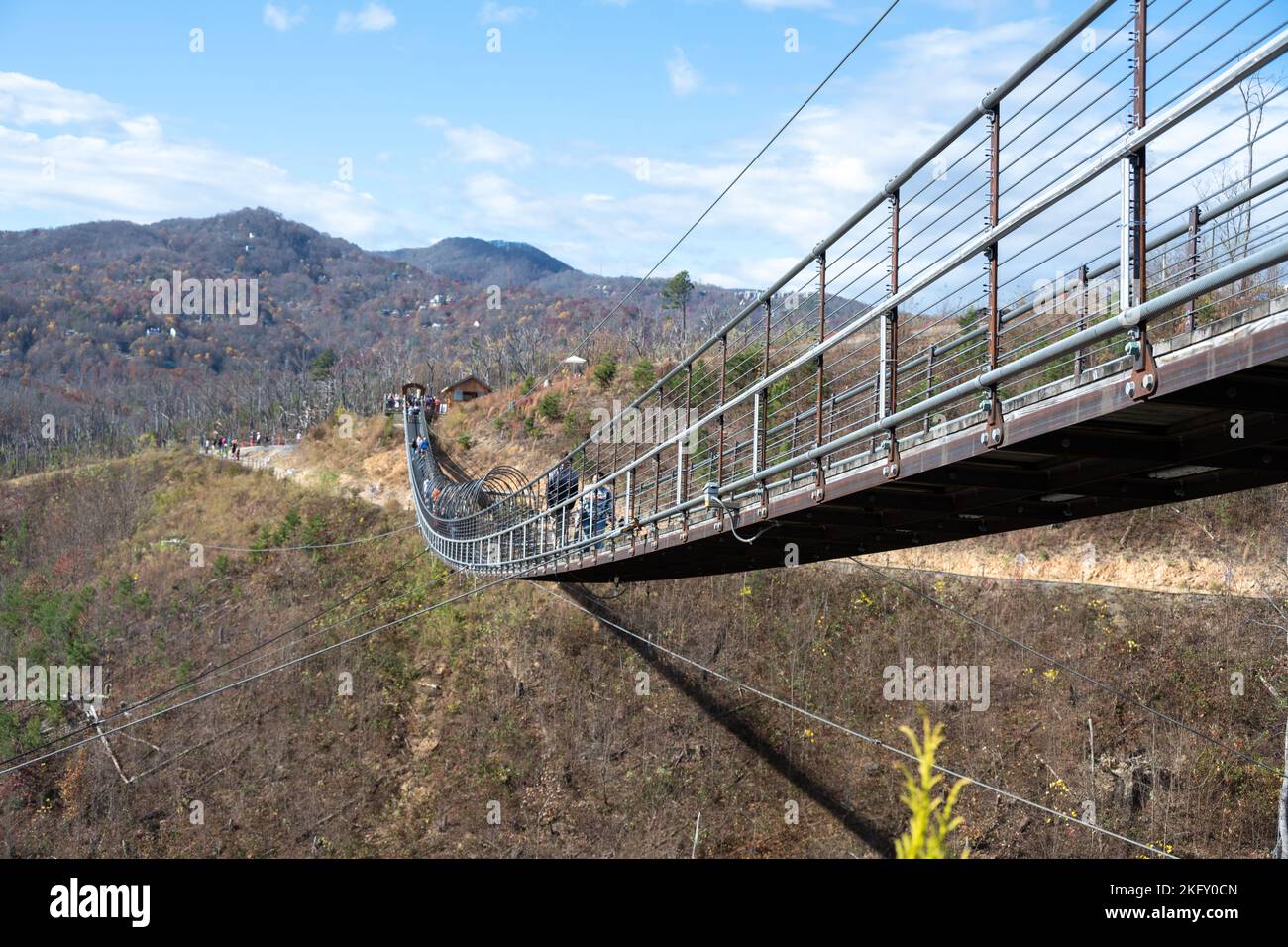 The skylift bridge from the Gatlinburg SkyLift Park Stock Photo Alamy