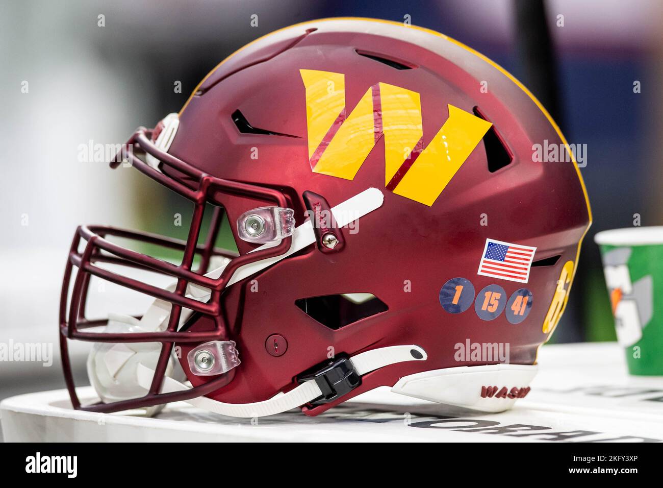 Washington commanders helmet hi res stock photography and images