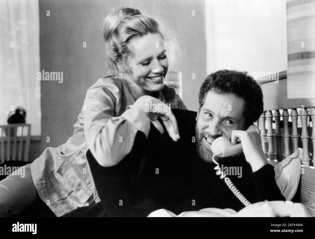 Liv Ullmann, Erland Josephson, on-set of the Swedish Television Miniseries and Film, 'Scenes From A Marriage', Swedish Title: Scener ur ett aktenskap, Cinema 5 Distribution, 1973 Stock Photo