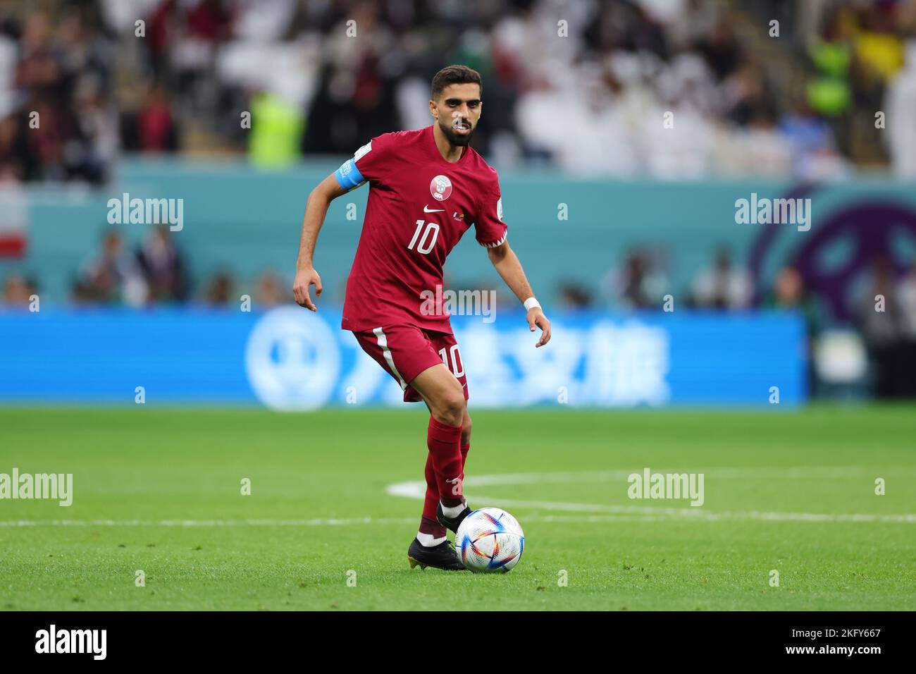 Al Khor Qatar 20th Nov 2022 Hassan Al Haydos QAT Football Soccer al-khor-qatar-20th-nov-2022-hassan-al-haydos-qat-football-soccer