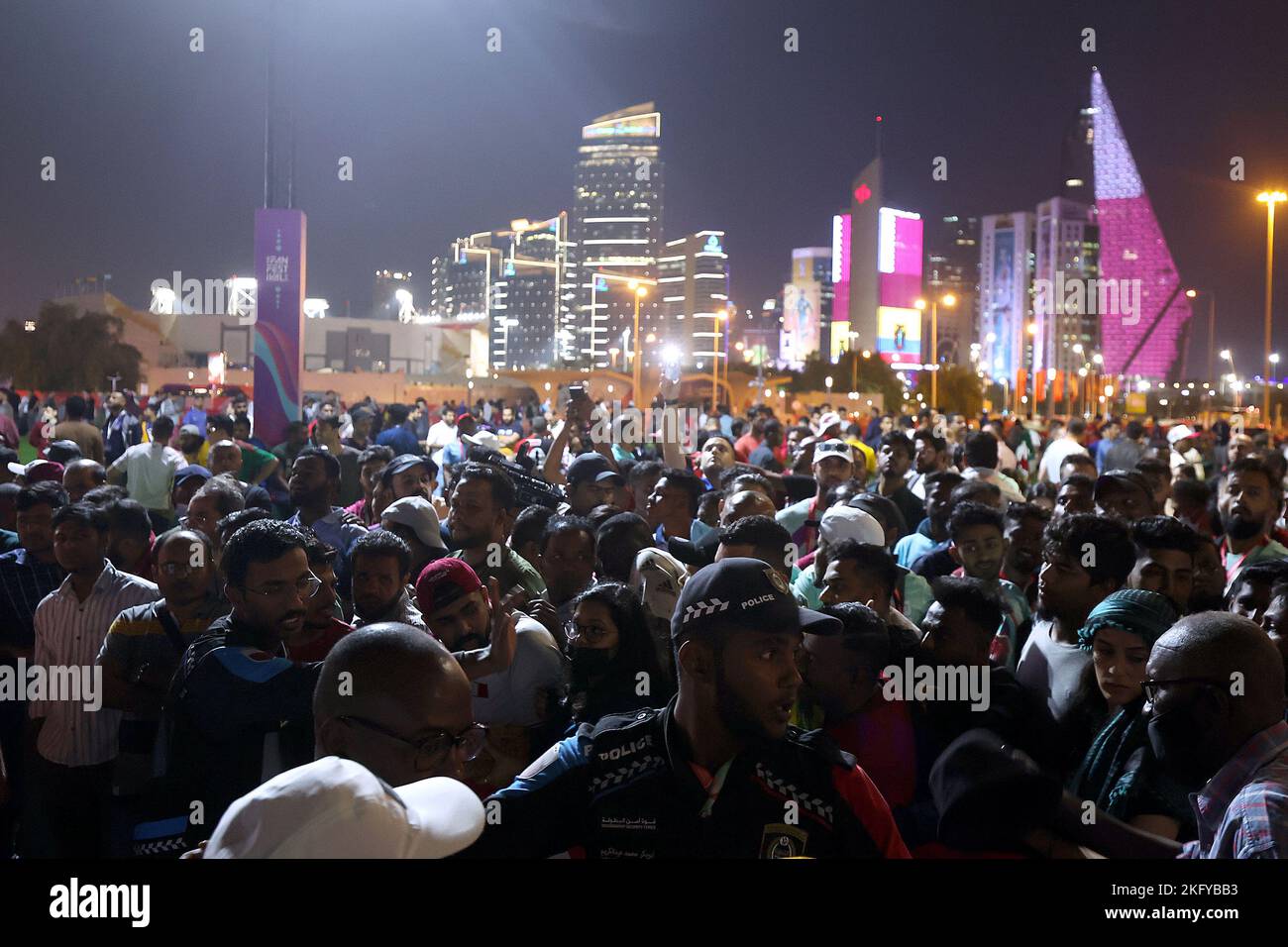 Doha, Qatar. 20 November, 2022. Thousands of supporters were trying to