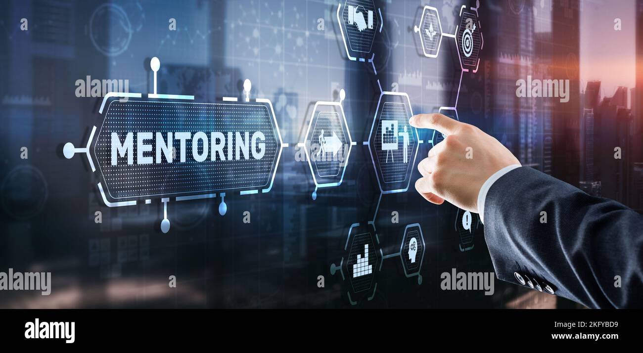 Business Mentoring. Personal Coaching. Training personal development concept. Stock Photo