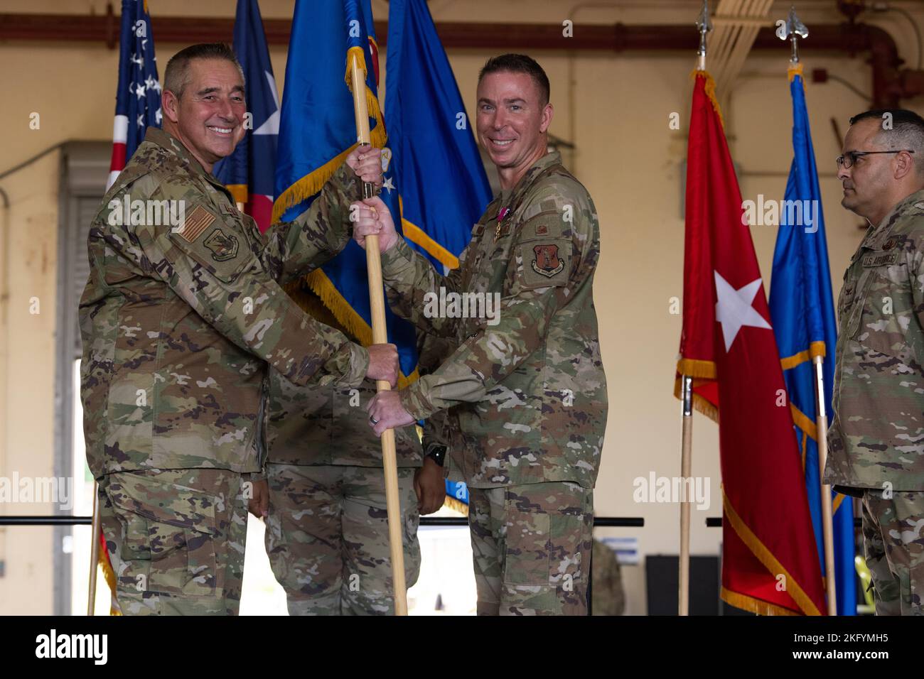 U.S. Air Force Col. Pete Boone, the outgoing 156th Wing commander