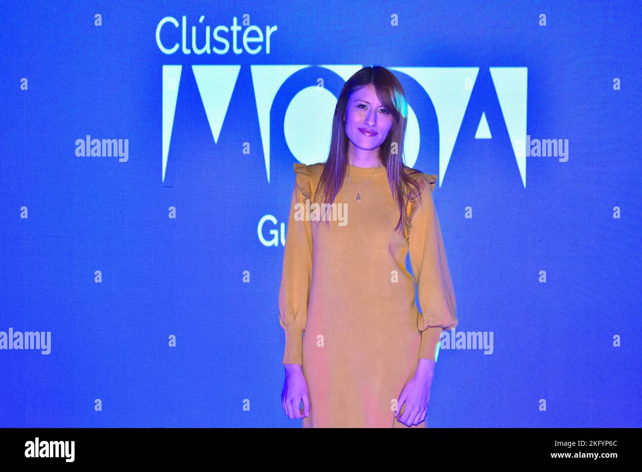 Leon, Mexico. 19 NOV 2022: Fashion designer Fernanda Zamora attends BJXMODA Vestivo show as part of Noviembre Mes de la Moda on November 19, 2022 in Leon, Mexico. (Photo by JVMODEL) Stock Photo